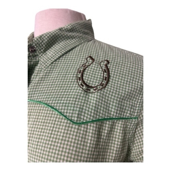 Levi's Green Checkered Button Down Shirt - Picture 3 of 8